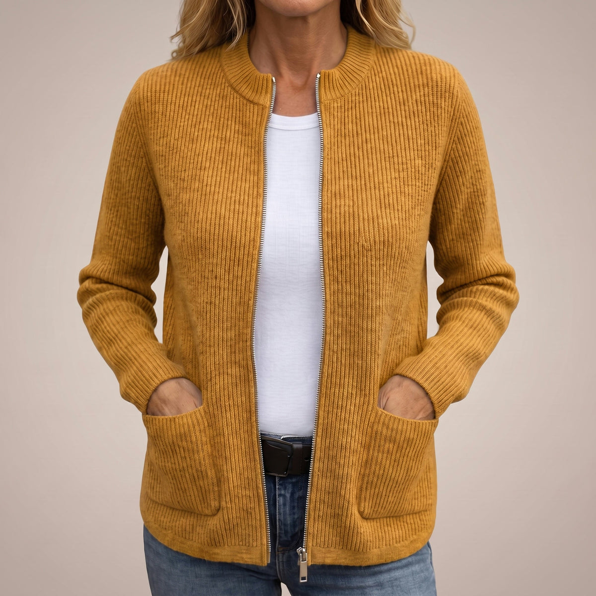 Annika | Gemütlicher Cardigan mit tiefen Taschen