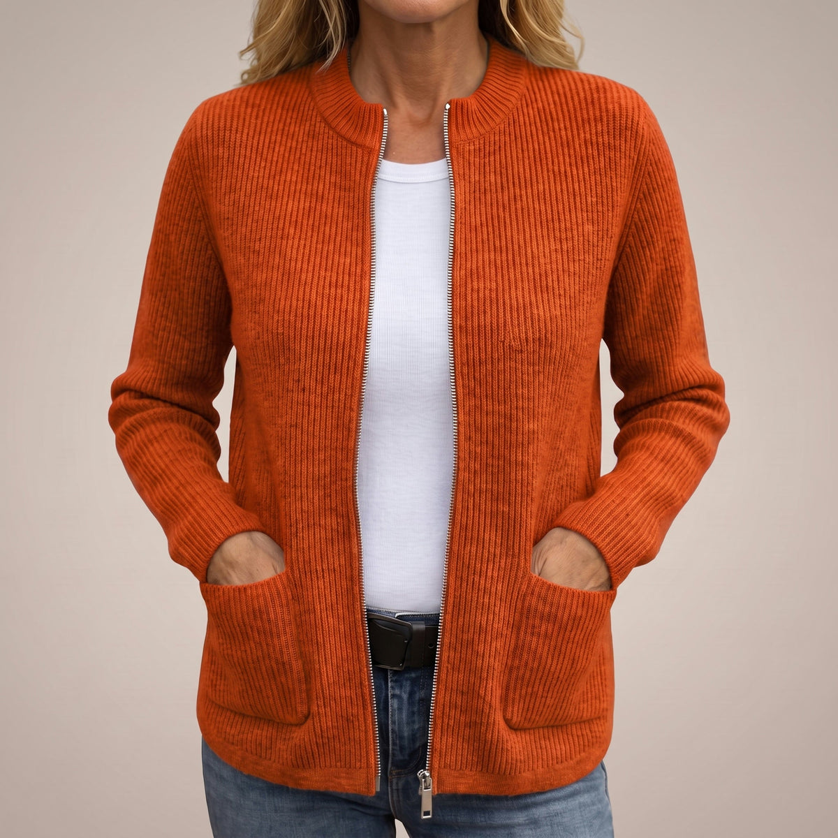 Annika | Gemütlicher Cardigan mit tiefen Taschen