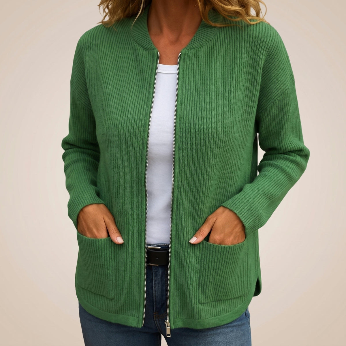 Annika | Gemütlicher Cardigan mit tiefen Taschen