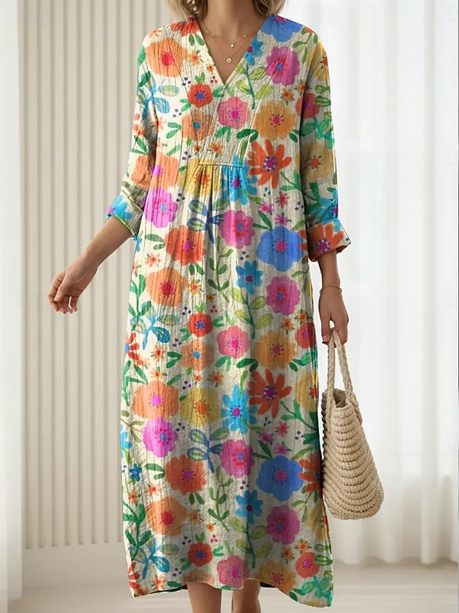 Langes Bohemian Kleid