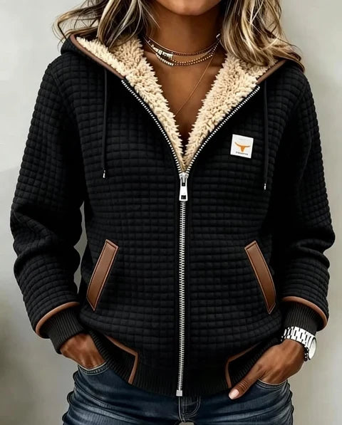 Penelope™ Kapuzenjacke aus gesteppter Fleece