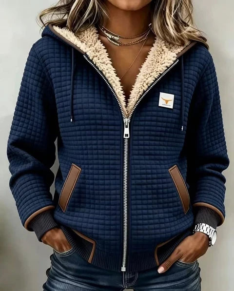 Penelope™ Kapuzenjacke aus gesteppter Fleece