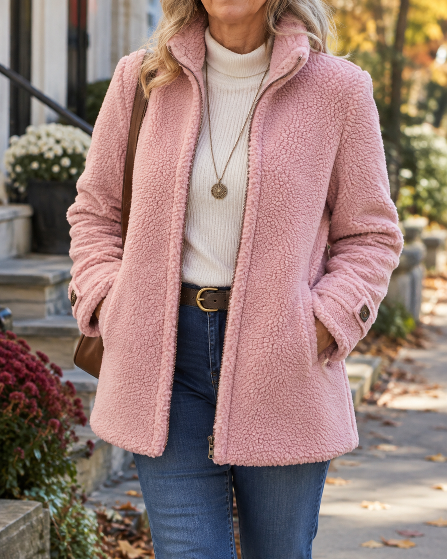Rebecca™ | Gemütliche Stehkragenjacke