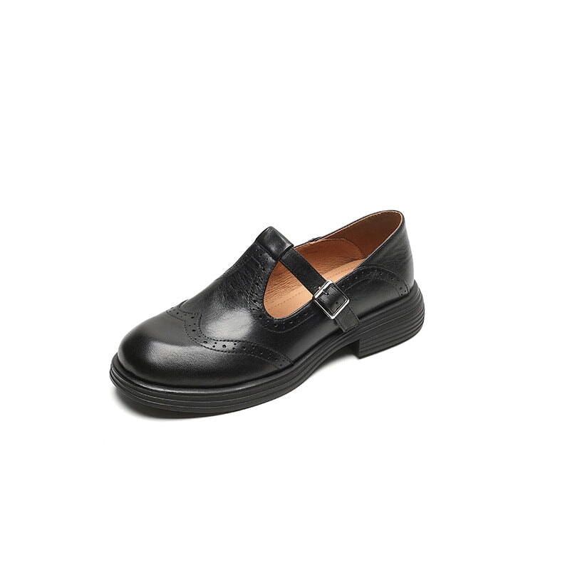 Verda | Vegane Leder Mary Jane Ballerinas