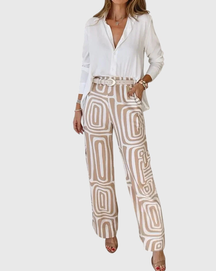 Emilia™ | Stilvolle Hose + Kostenlose Bluse & Gürtel