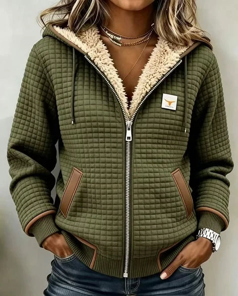 Penelope™ Kapuzenjacke aus gesteppter Fleece