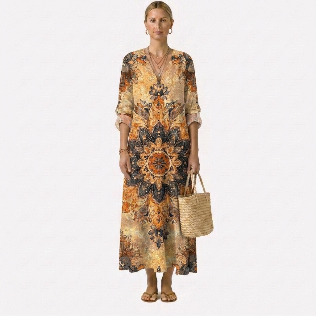 Dora™ | Blumenkleid Natürliche Eleganz
