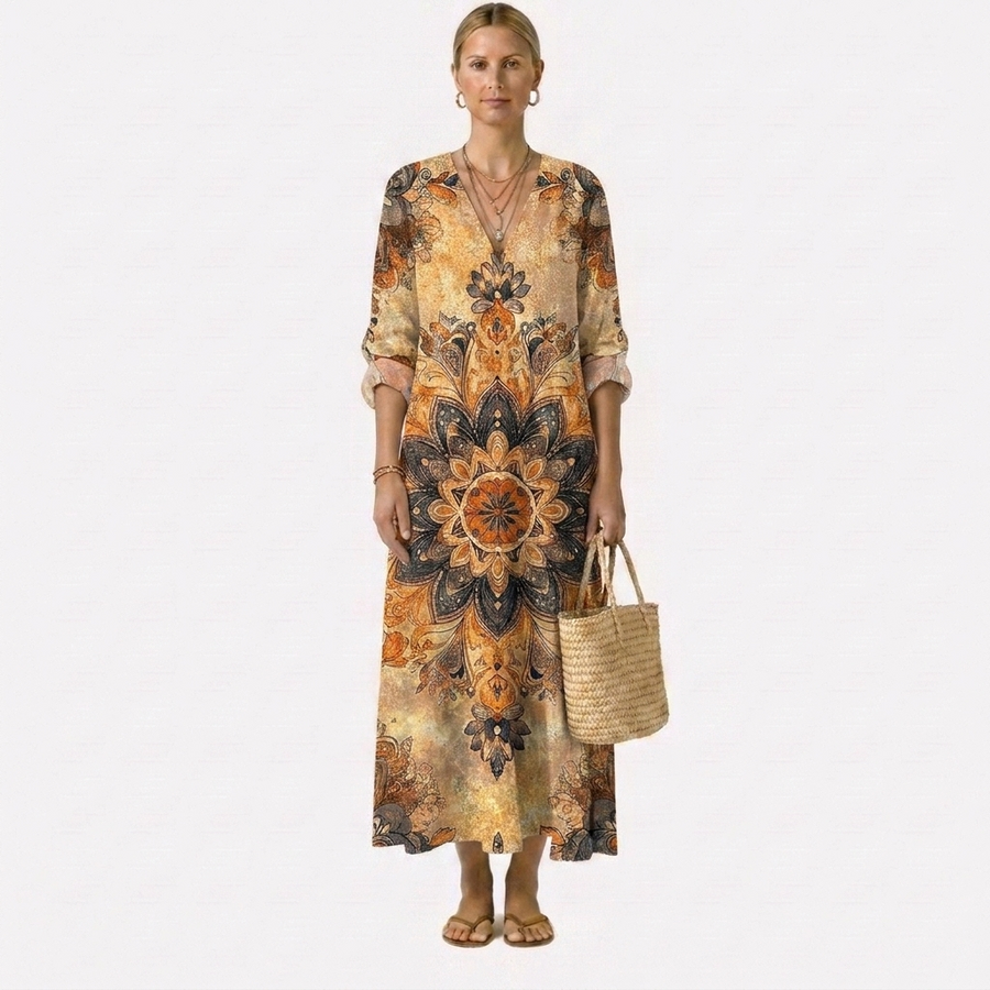 Dora™ | Blumenkleid Natürliche Eleganz
