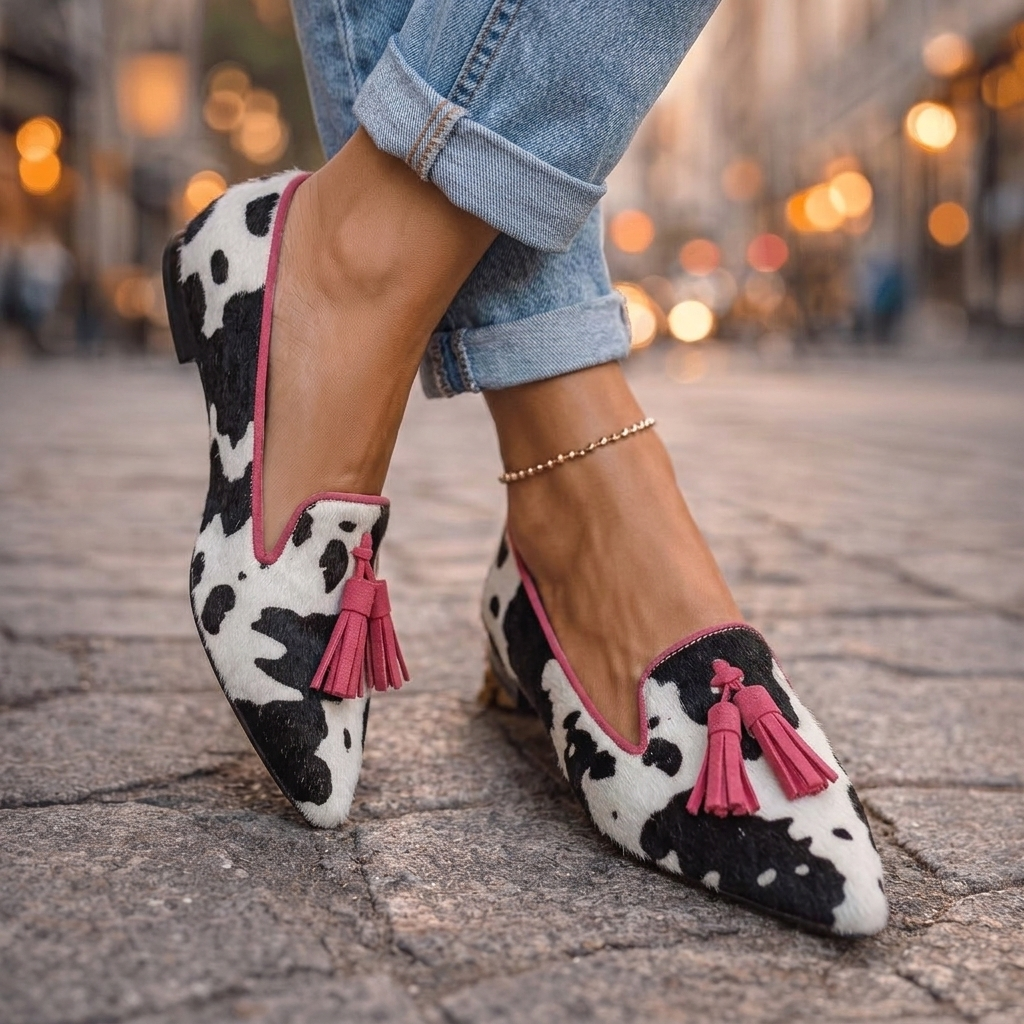 Ondine | Spitze Slipper mit Quasten