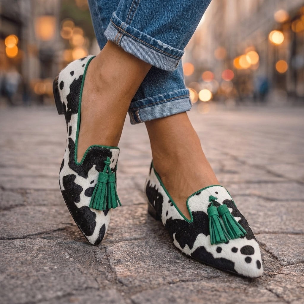 Ondine | Spitze Slipper mit Quasten
