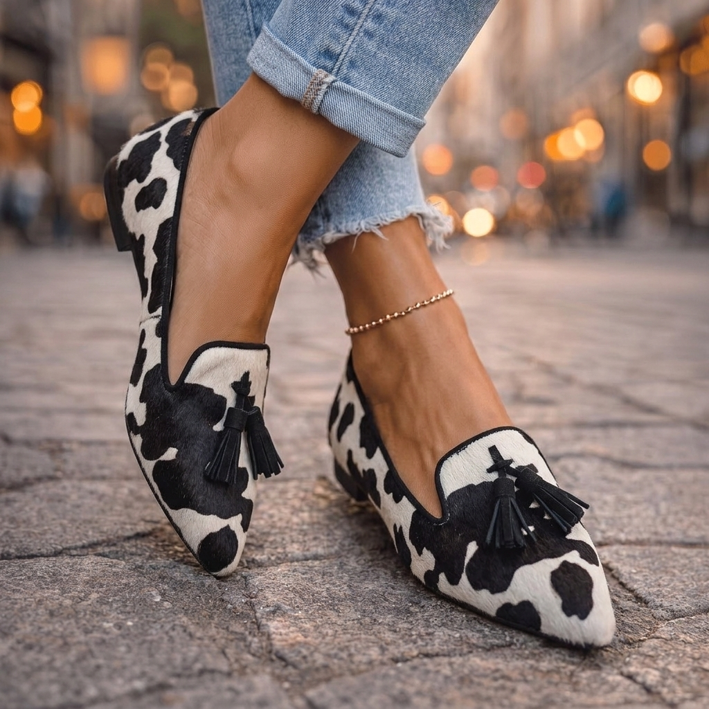 Ondine | Spitze Slipper mit Quasten