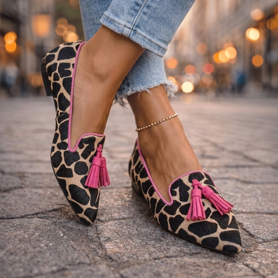 Ondine | Spitze Slipper mit Quasten