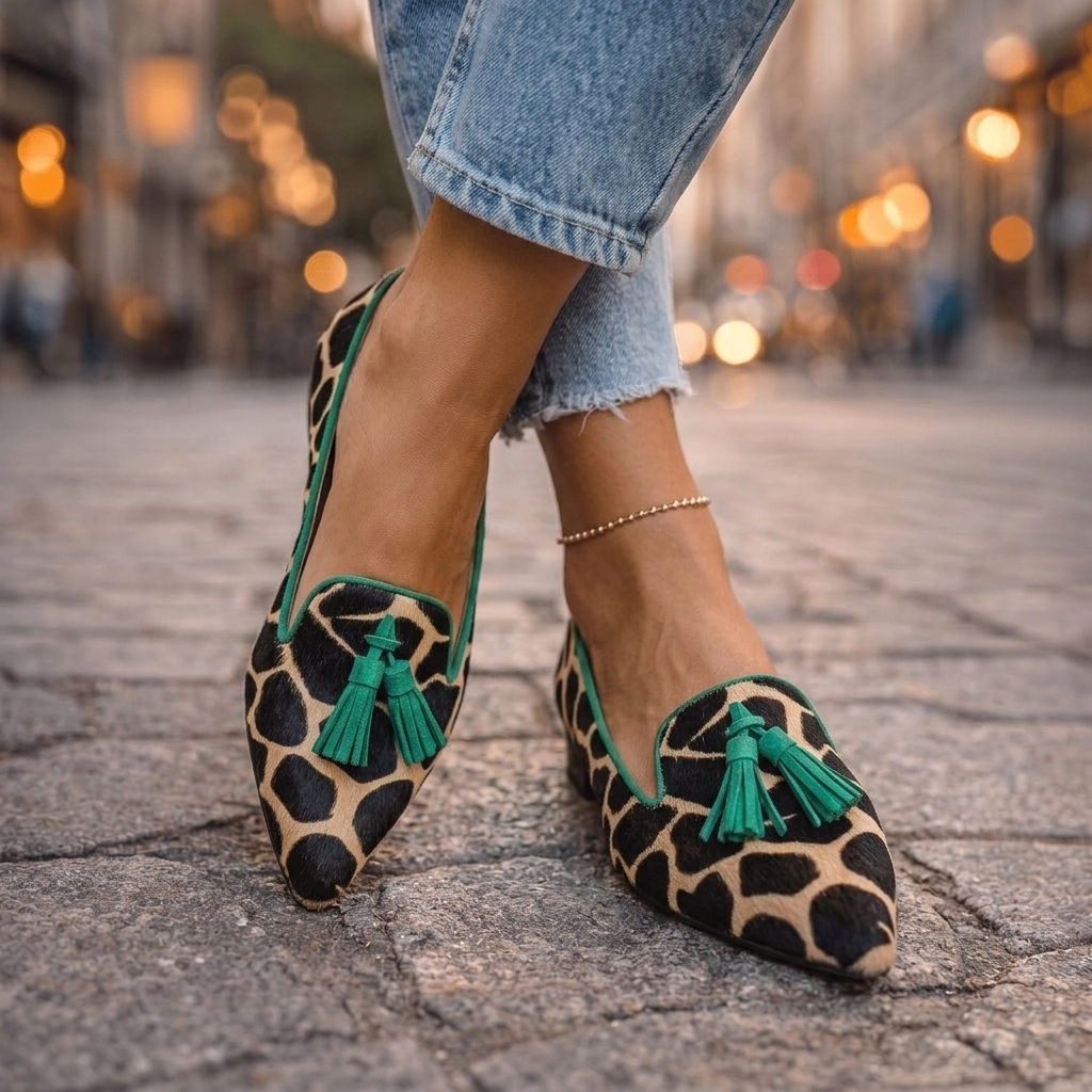 Ondine | Spitze Slipper mit Quasten