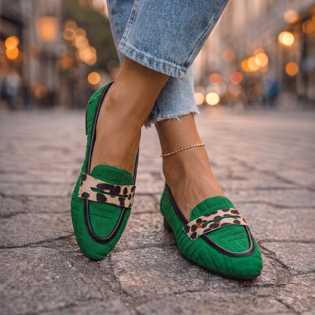 Fiorel | Slip-on-Loafer im Leopardenmuster