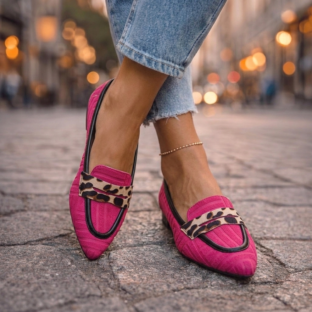 Fiorel | Slip-on-Loafer im Leopardenmuster