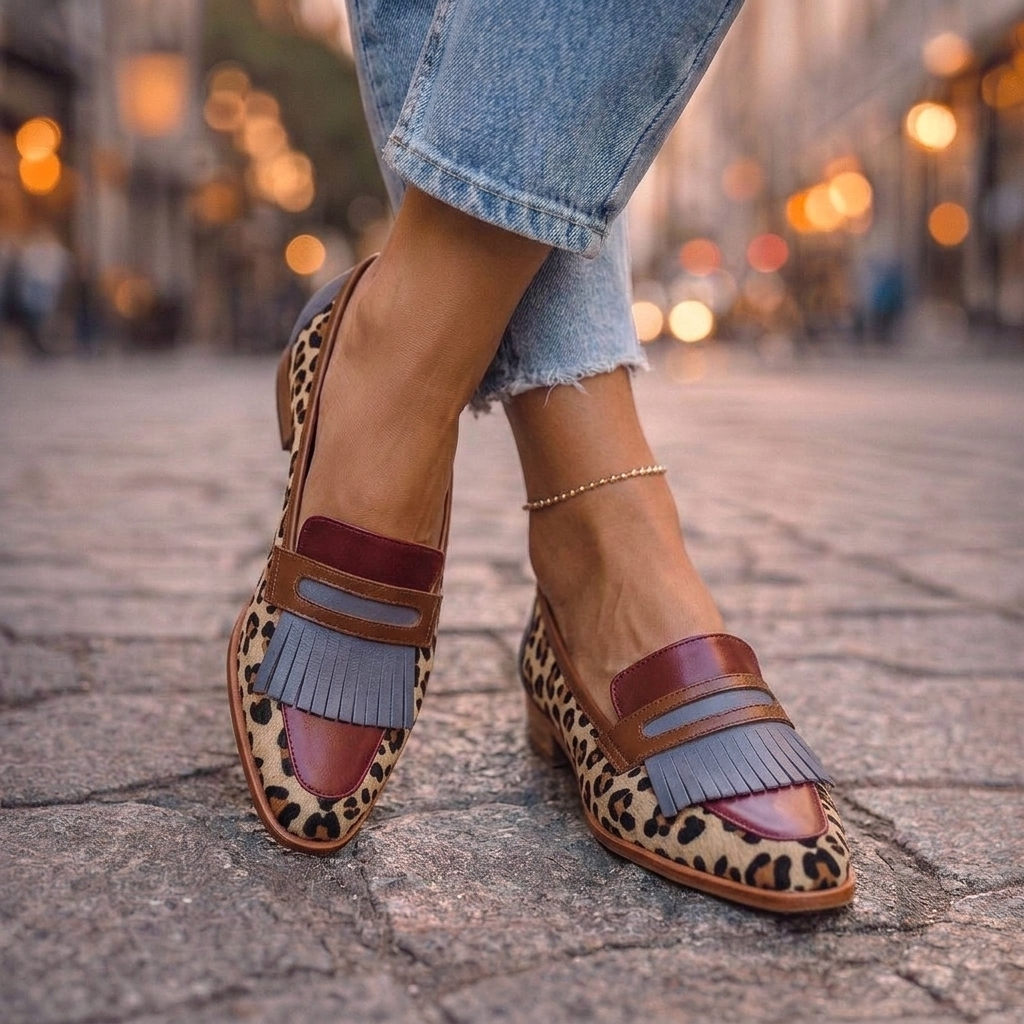 Rihanna | Loafers mit quadratischer Zehenform und Quasten