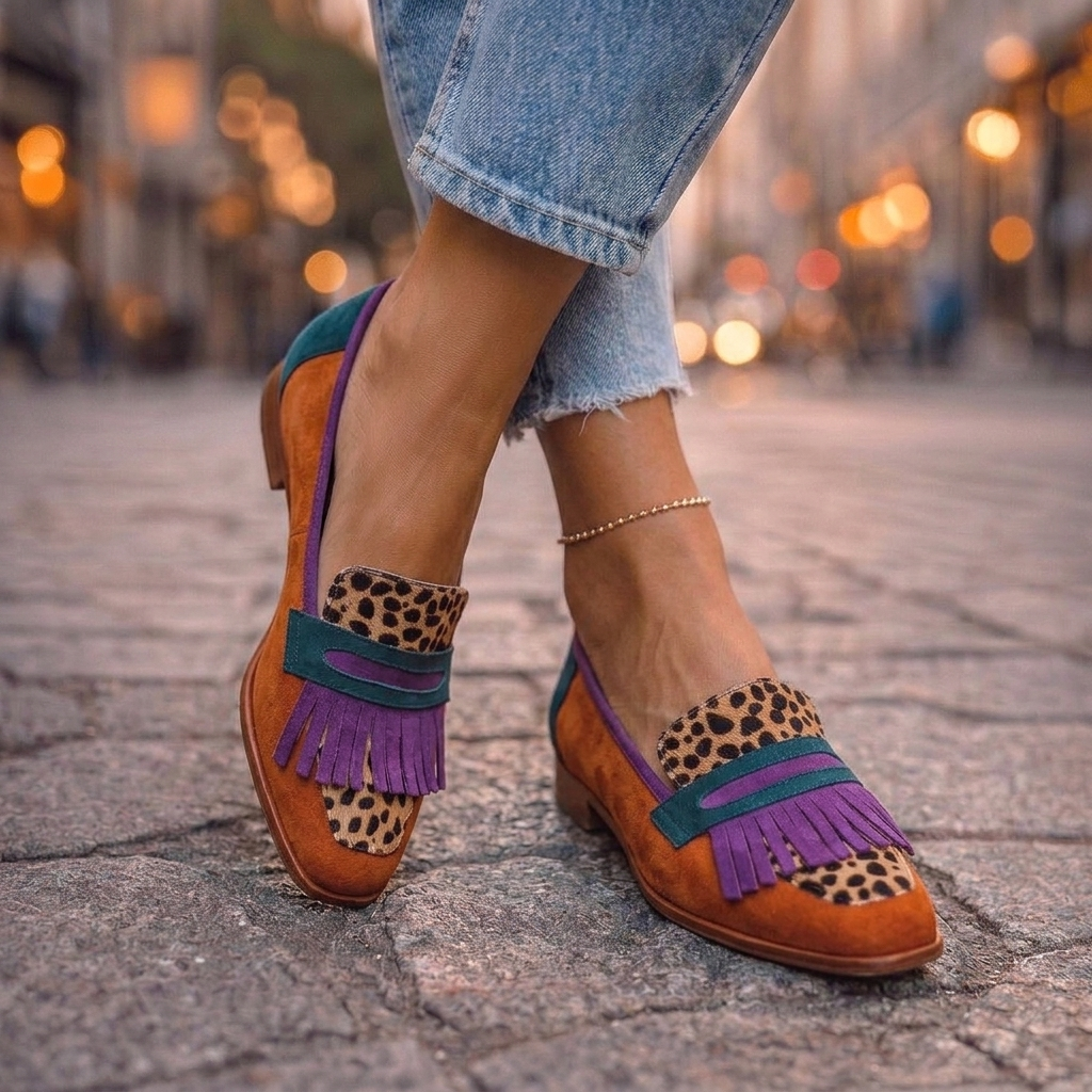 Rihanna | Loafers mit quadratischer Zehenform und Quasten