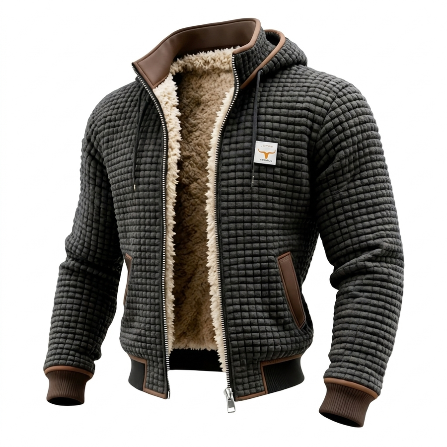 Anton | Retrojacke mit Kapuze und Reissverschluss