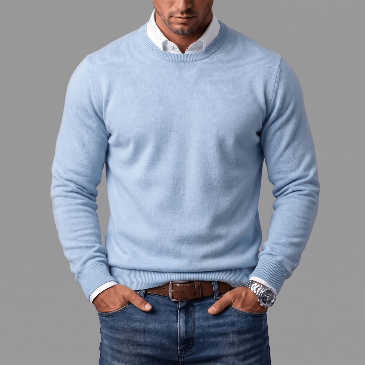 Donacci | Pullover mit Rundhalsausschnitt