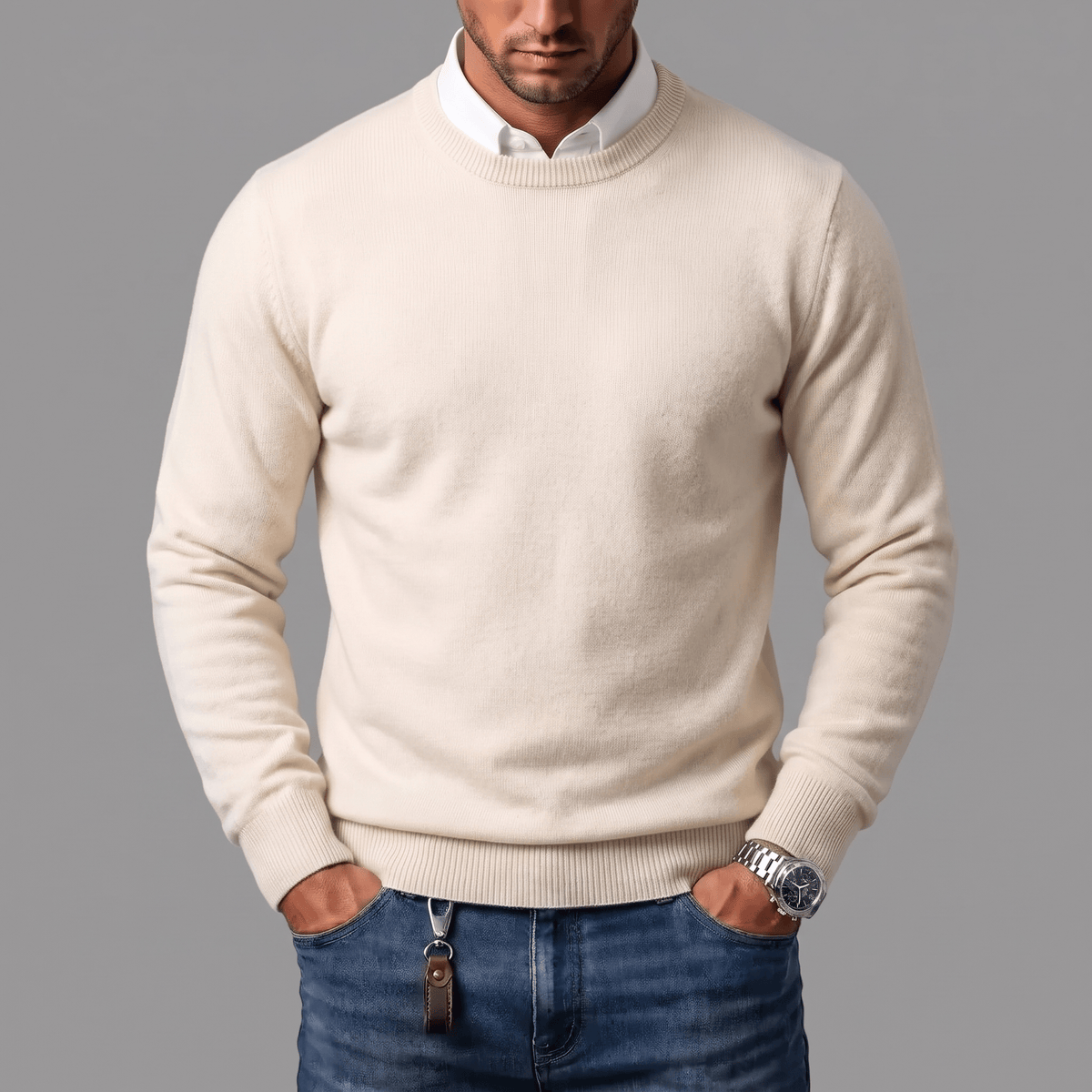 Donacci | Pullover mit Rundhalsausschnitt