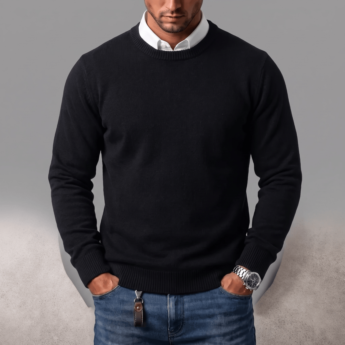Donacci | Pullover mit Rundhalsausschnitt