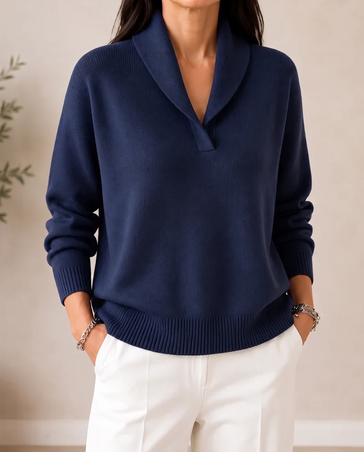 Antonine | Weicher Pullover mit V-Ausschnitt