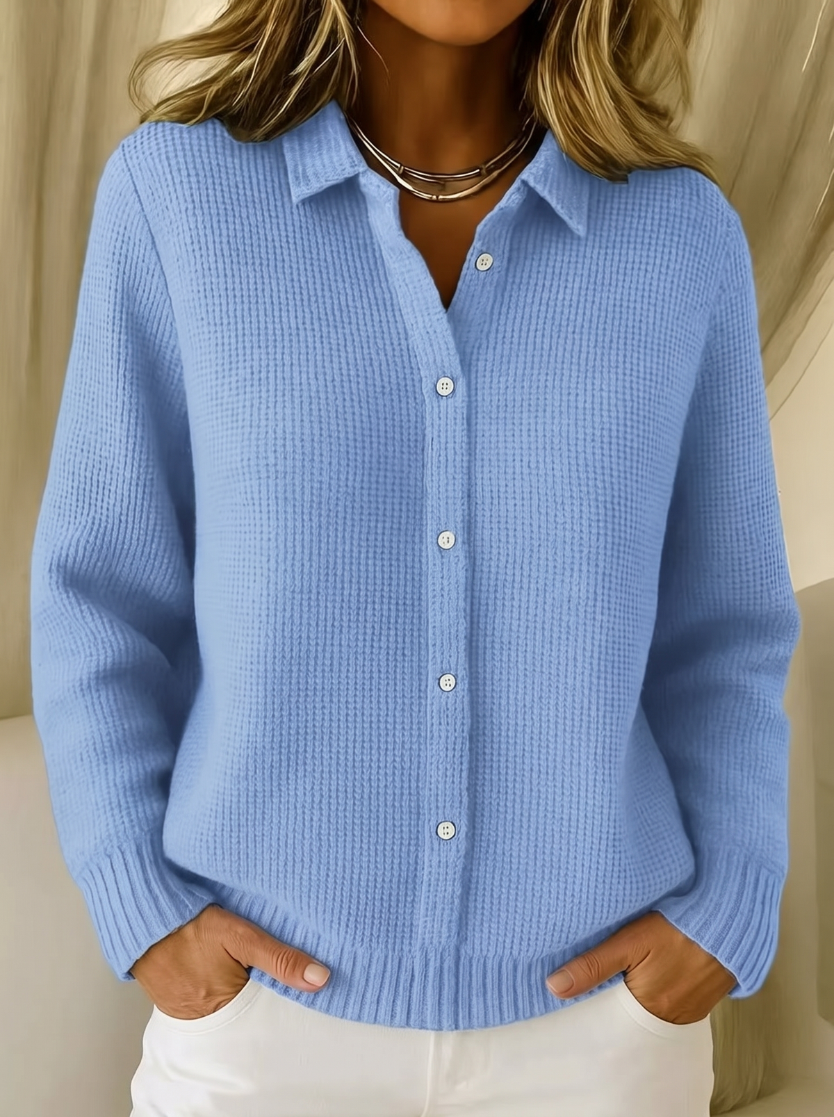 Carys | Weicher Texturierter Cardigan