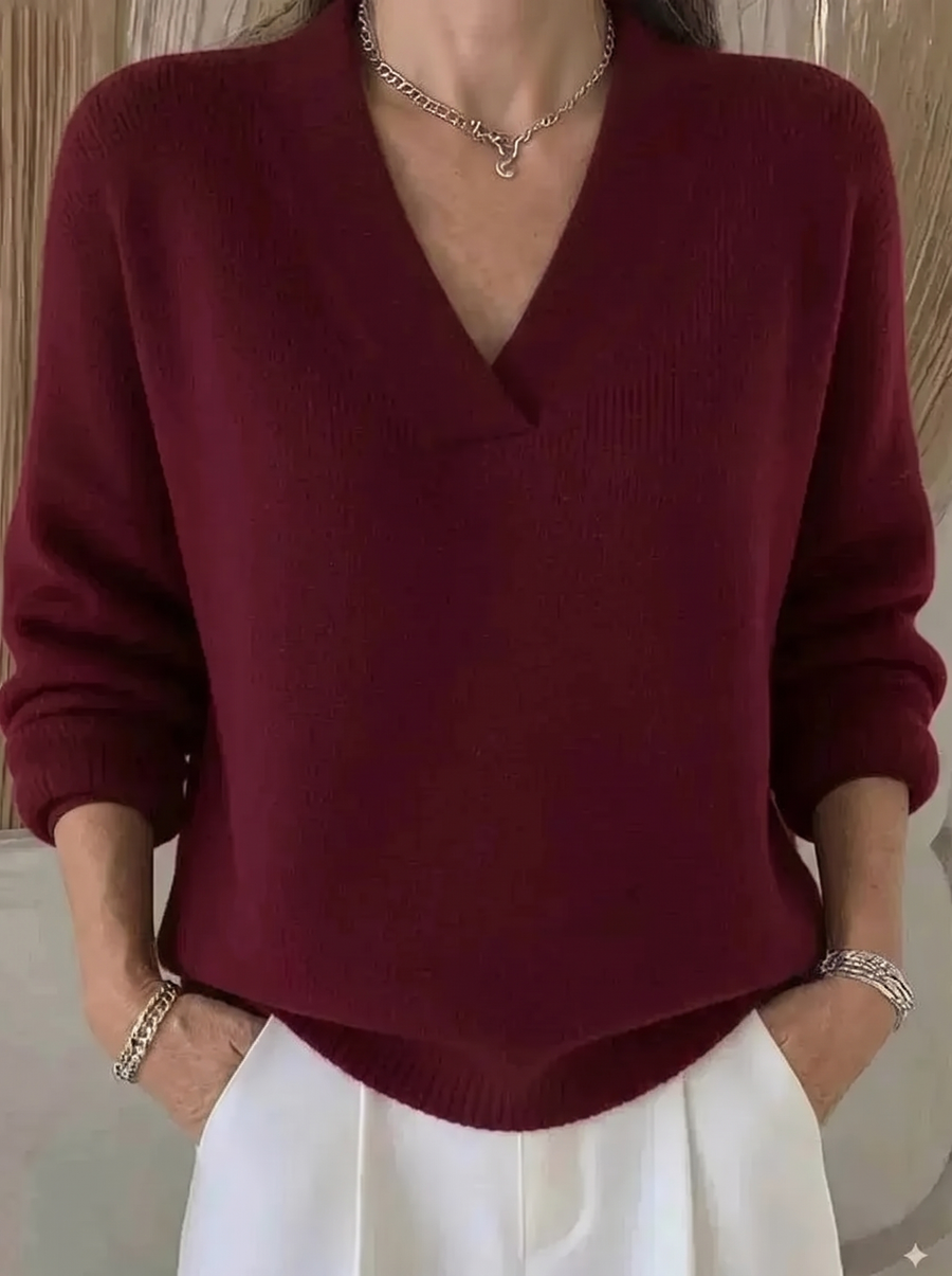 Verina | Eleganter Pullover mit V-Ausschnitt