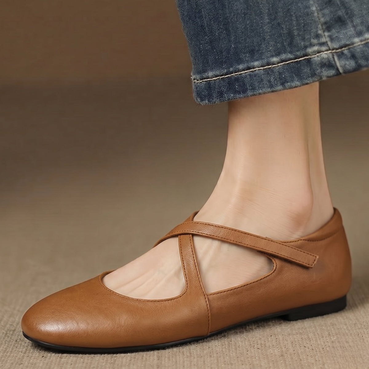 Zeor | Echtes Leder Ballerinas