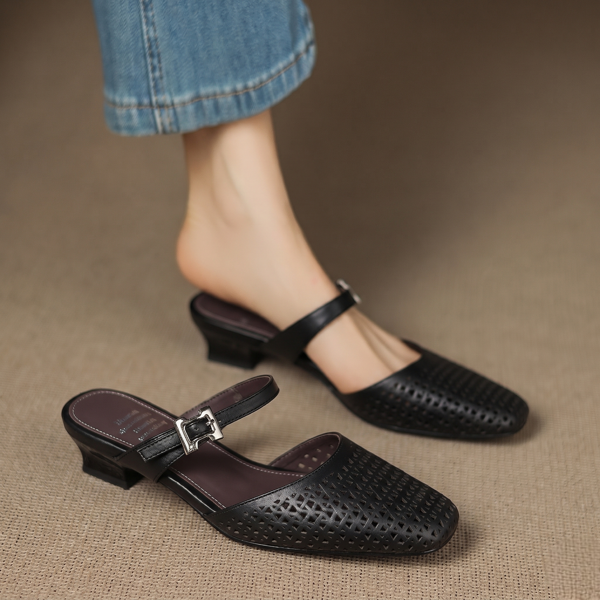 Nilda | Echtes Leder Mules
