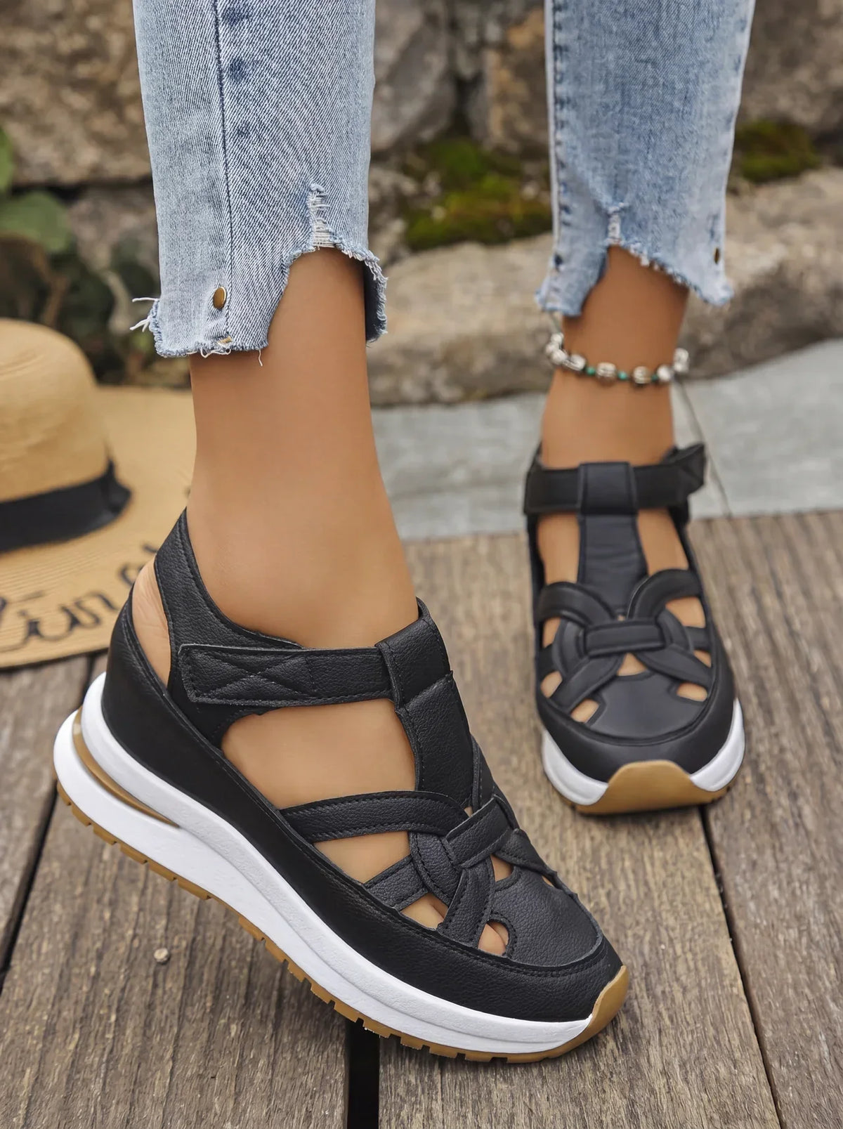 Duna - Bequeme Wedgesandalen für Frauen