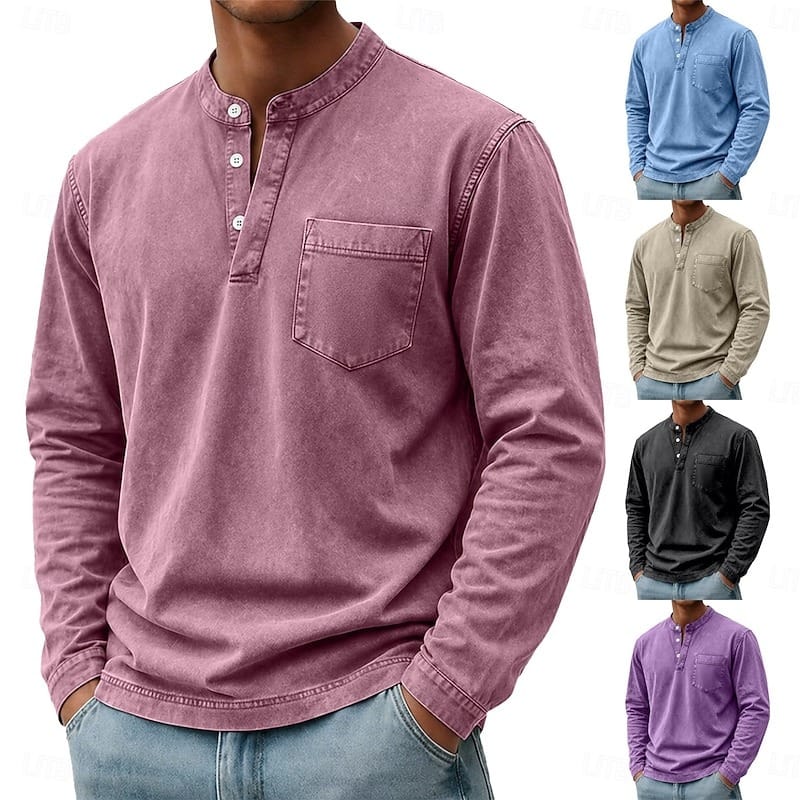 André Ferran Saltwater Langarm-Henley