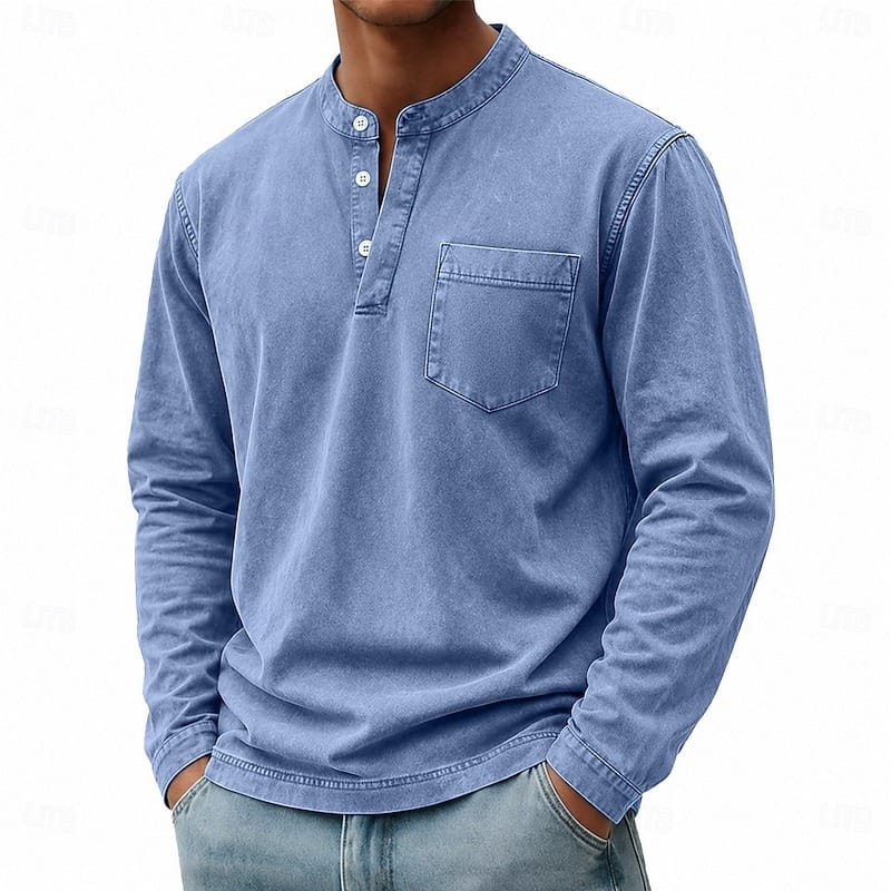 André Ferran Saltwater Langarm-Henley
