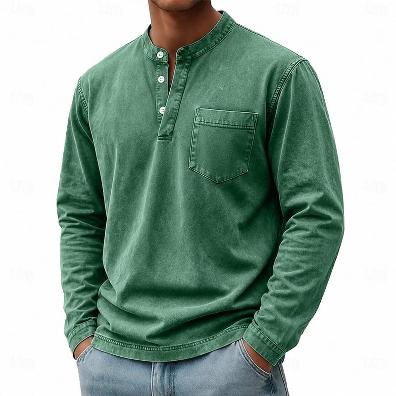 André Ferran Saltwater Langarm-Henley