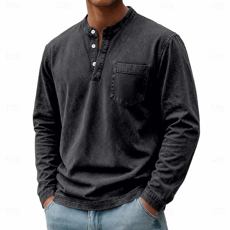 André Ferran Saltwater Langarm-Henley