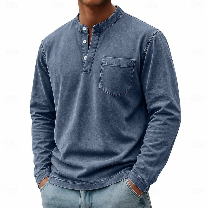 André Ferran Saltwater Langarm-Henley