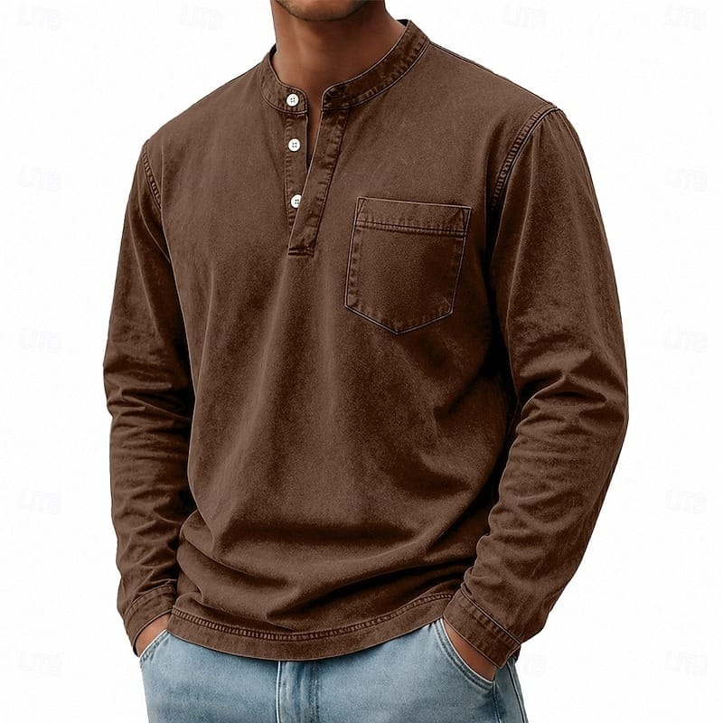 André Ferran Saltwater Langarm-Henley
