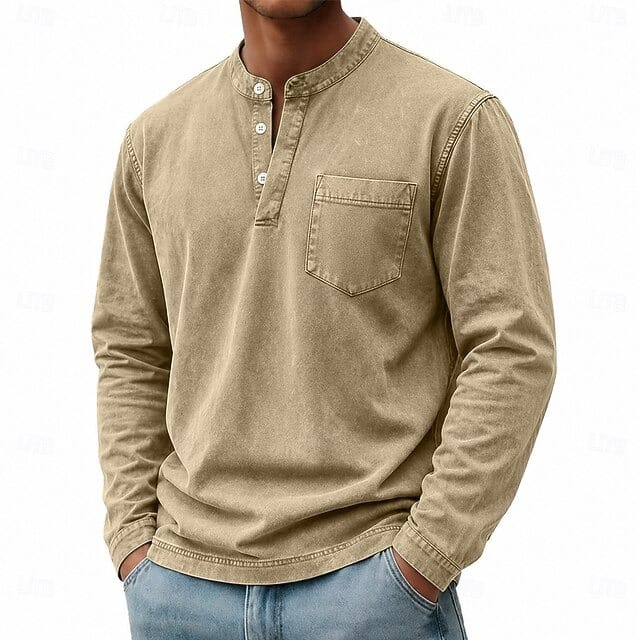André Ferran Saltwater Langarm-Henley