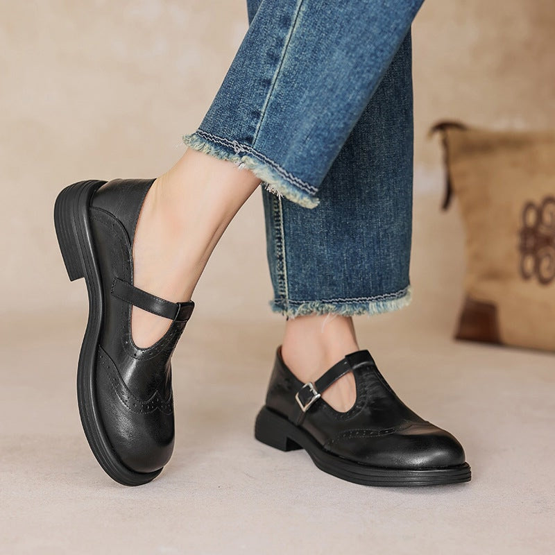 Verda | Vegane Leder Mary Jane Ballerinas