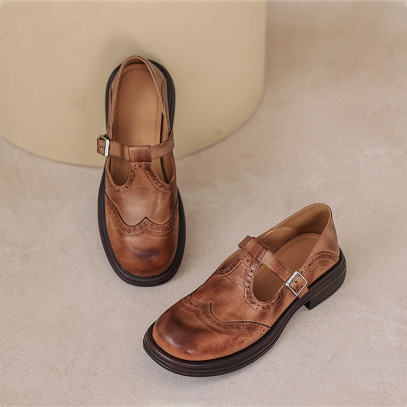 Verda | Vegane Leder Mary Jane Ballerinas