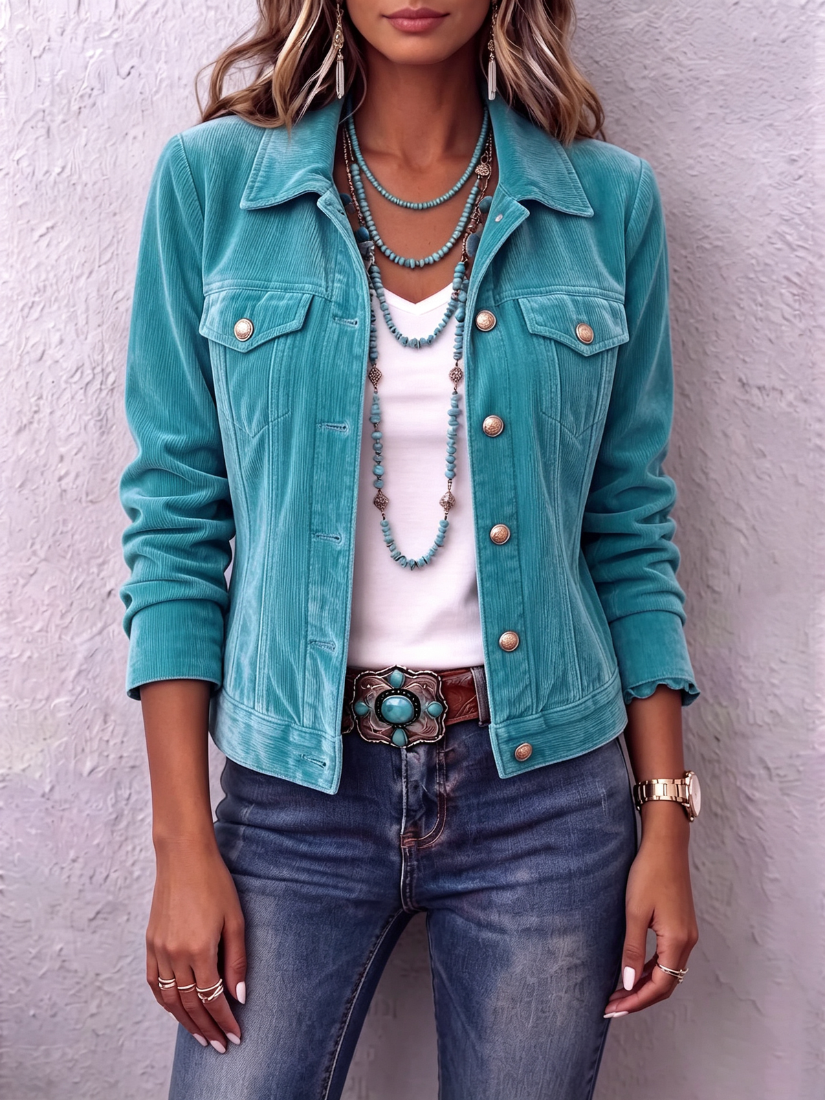 Dianne | Boho Vintage-inspirierte Samtjacke