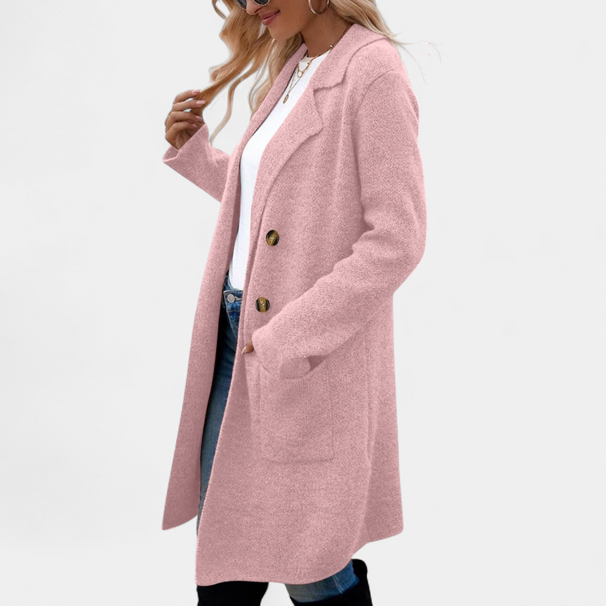 ZAHEKA | Lässiger Midikleid mit langen Ärmeln