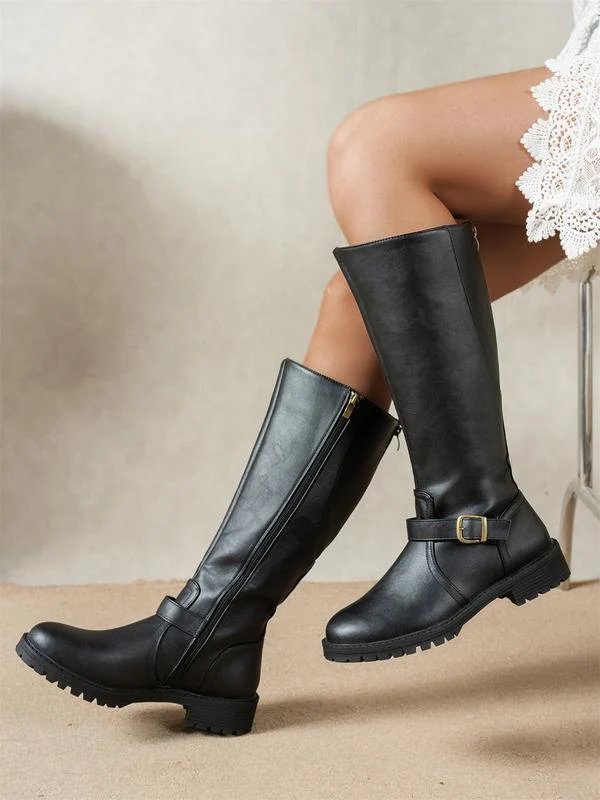 Elise™ – Verlängerte Stiefel mit seitlichem Verschluss