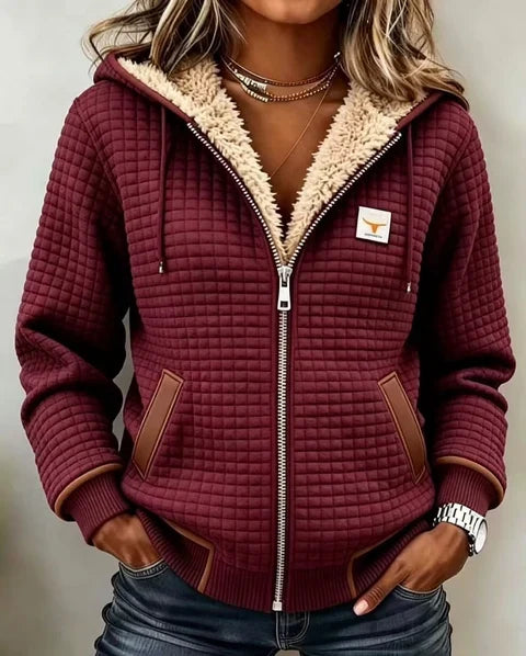 Penelope™ Kapuzenjacke aus gesteppter Fleece