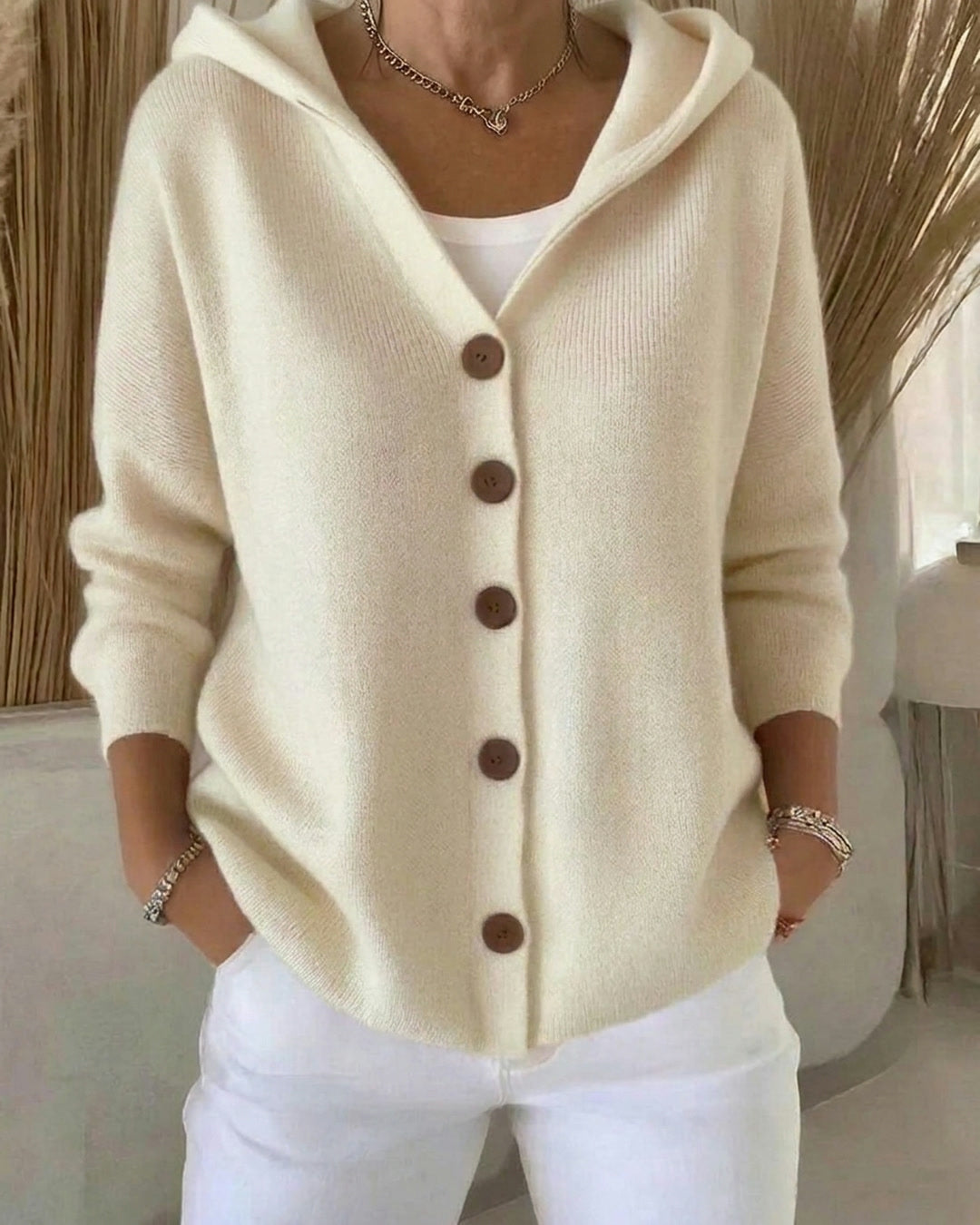 Rosalyn | Entspannter Kapuzen-Cardigan