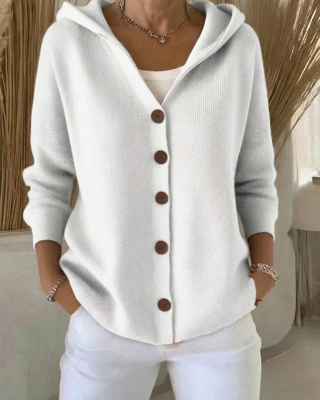 Rosalyn | Entspannter Kapuzen-Cardigan