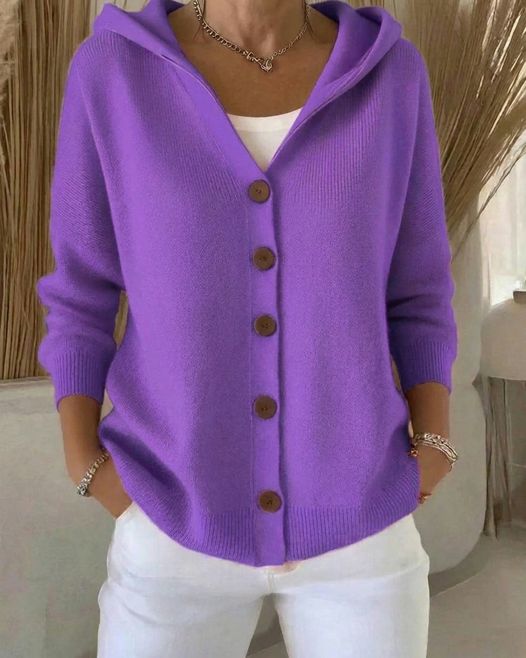 Rosalyn | Entspannter Kapuzen-Cardigan