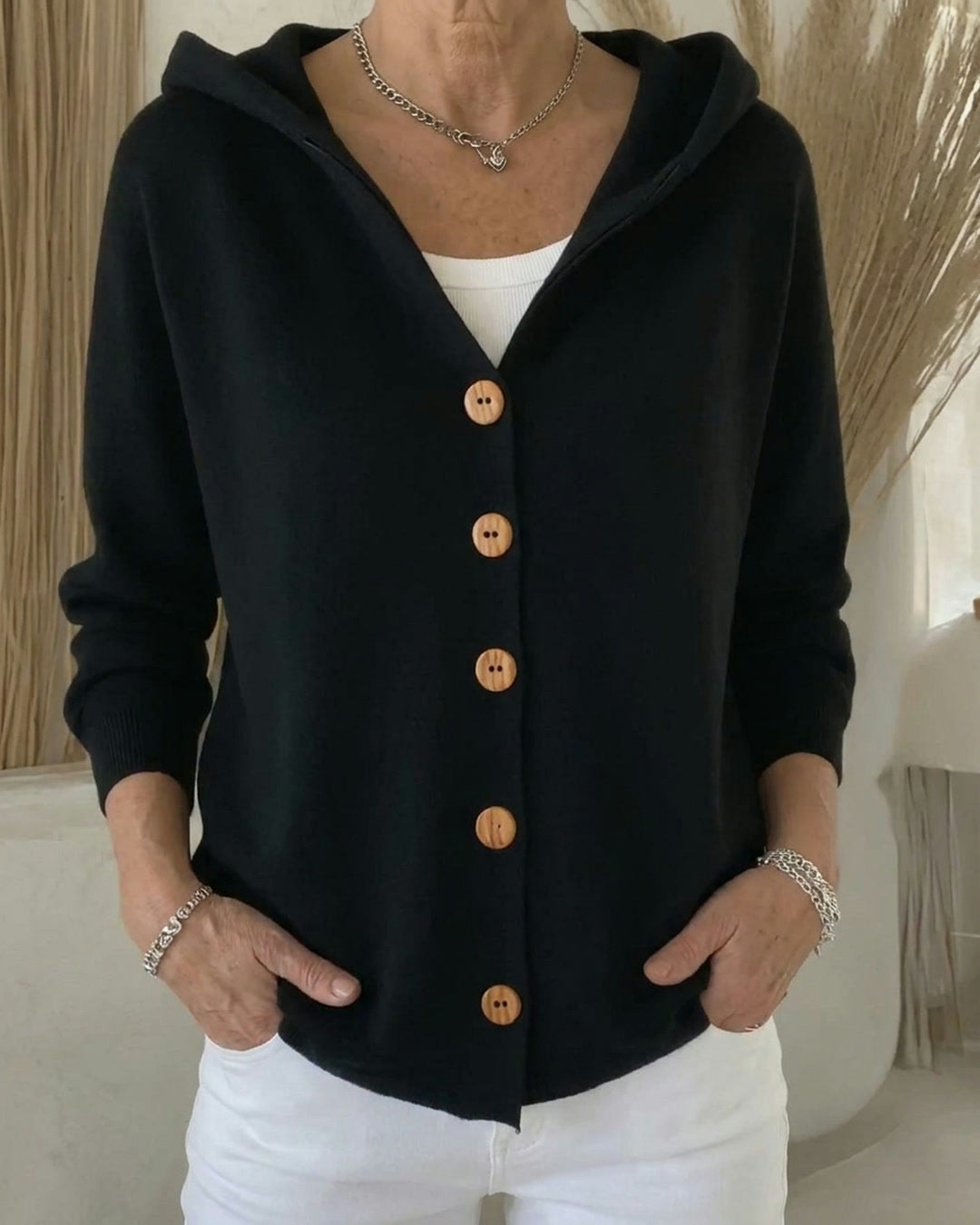 Rosalyn | Entspannter Kapuzen-Cardigan