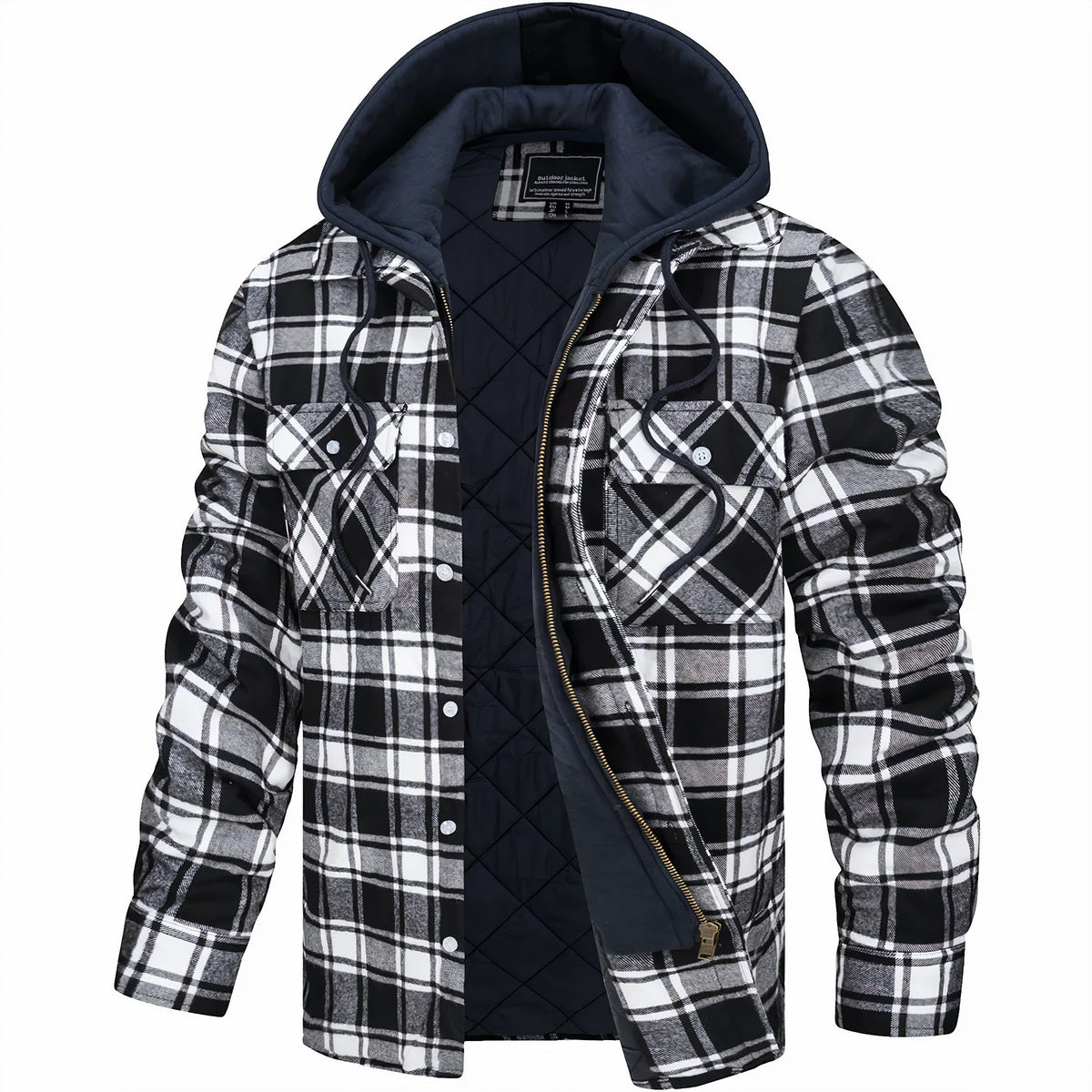 Karl™ | Karierte Jacke mit Reissverschluss
