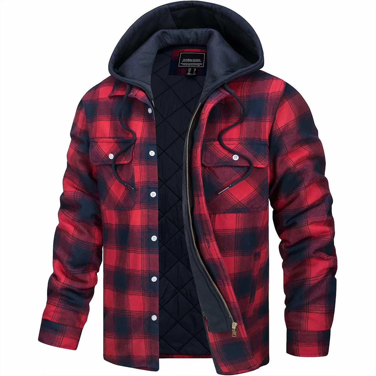Karl™ | Karierte Jacke mit Reissverschluss